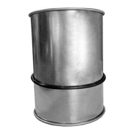 Us Duct US Duct Clamp Together Adjustable Sleeve w/ O-ring, 16" Diameter, Galvanized, 20 Gauge RAS16.G20